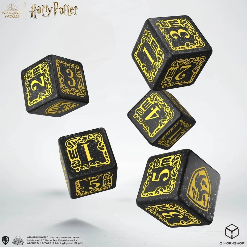 Набір кубиків з мішечком Harry Potter. Hufflepuff Dice & Pouch - KUBIX