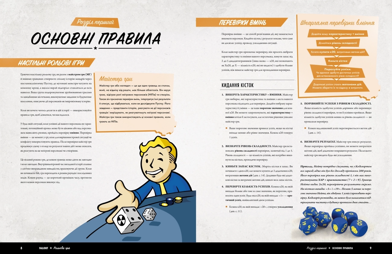 Fallout. Настільна рольова гра. Швидкий старт, бренду Geekach Games, для 2-6 гравців, час гри > 60хв. - 4 - KUBIX 