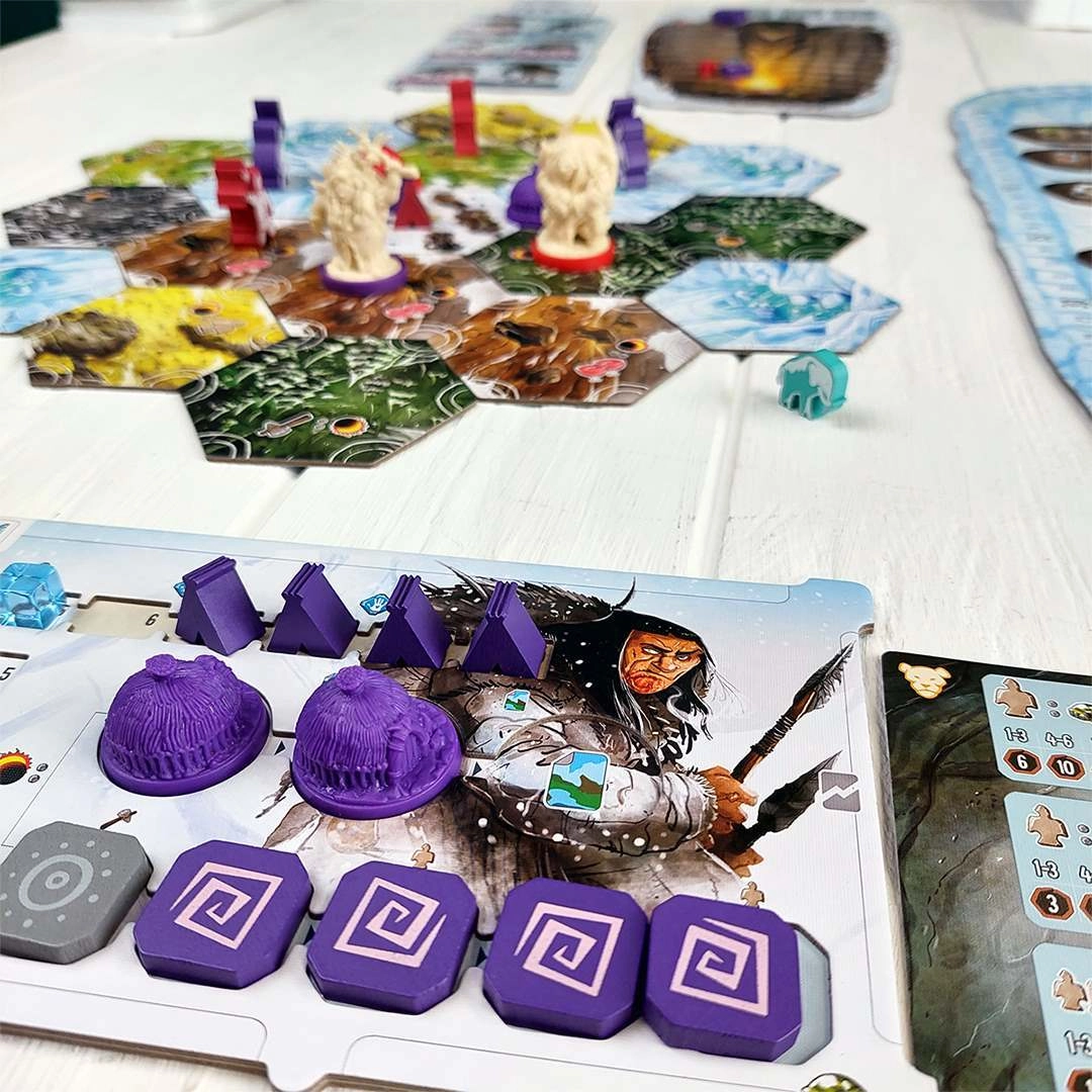 Настольная игра Бесконечная Зима. Палеоамериканцы (Endless Winter), бренду Игромаг, для 1-4 гравців, час гри < 60мин. - 7 - KUBIX 