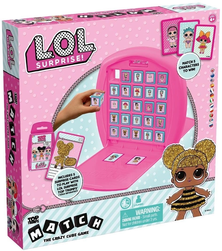 Настольная игра Top Trumps Match L.O.L Surprise, для 2-2 гравців, час гри < 30мин. - KUBIX