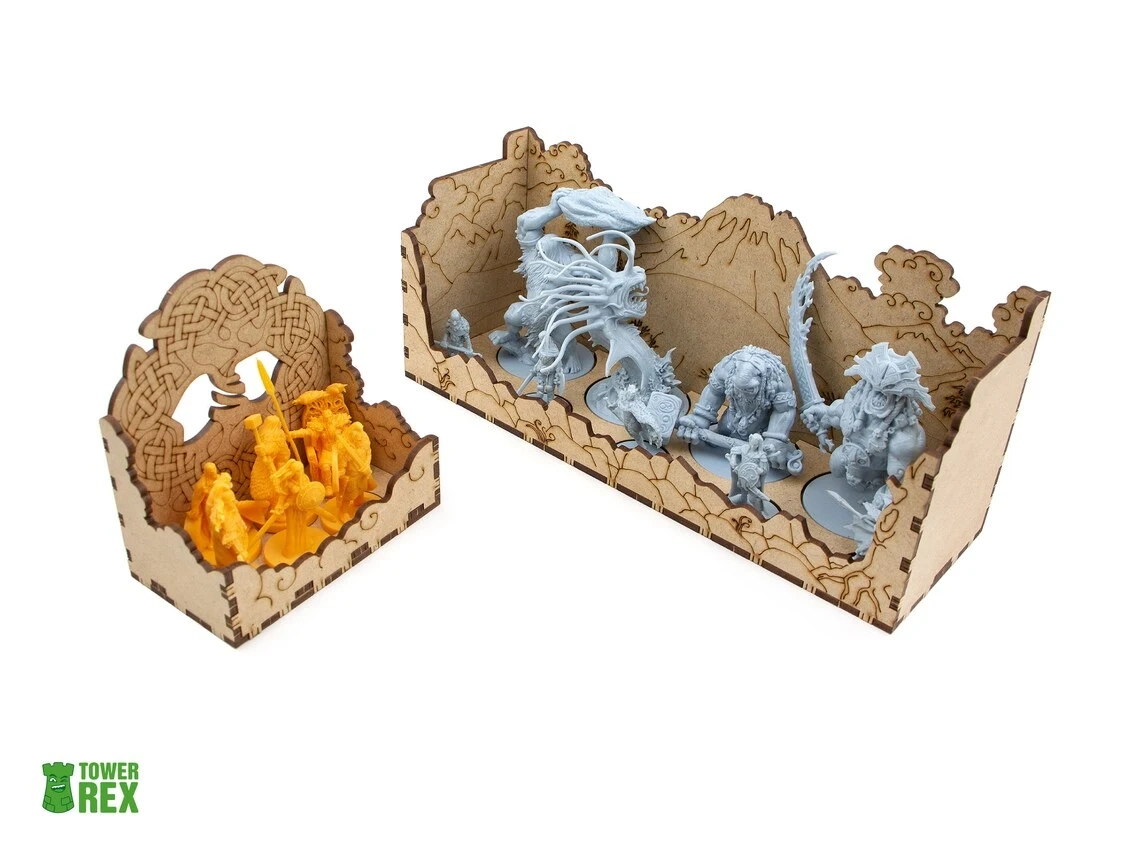 Органайзер для настольной игры Кровь и Ярость (Organizer for boardgame Blood Rage), бренду Tower Rex - 3 - KUBIX 
