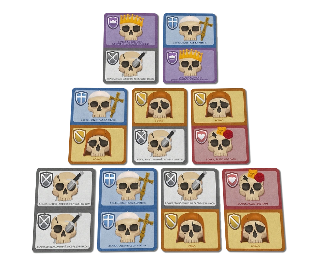 Настільна гра Склеп черепів. Повне видання (Skulls of Sedlec), бренду Geekach Games, для 1-4 гравців, час гри < 30хв. - 3 - KUBIX 