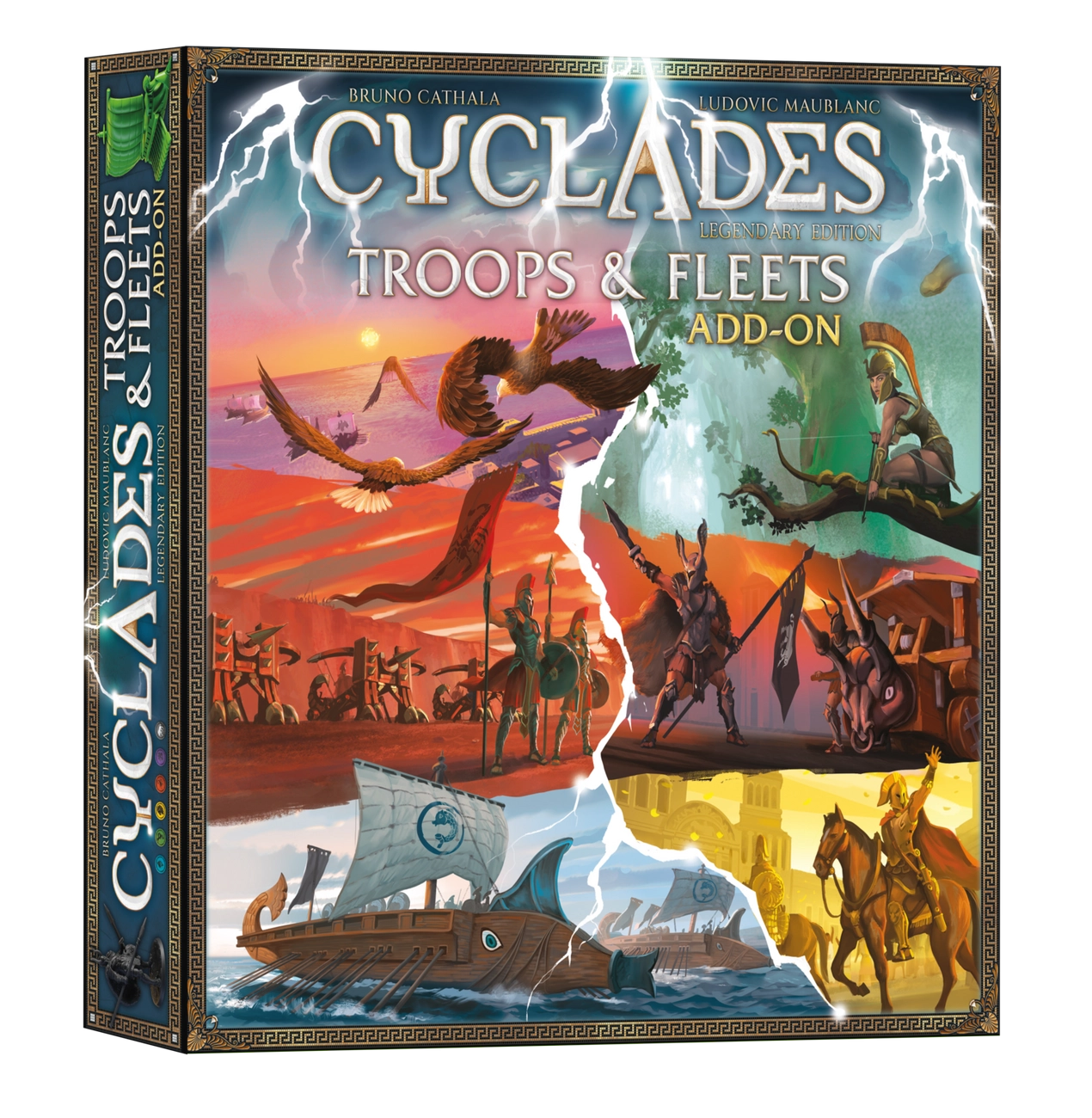 Настільна гра Кіклади. Легендарне видання. Загони і флот (Cyclades: Troops & Fleets), бренду Geekach Games, для 2-6 гравців, час гри > 60хв. - KUBIX