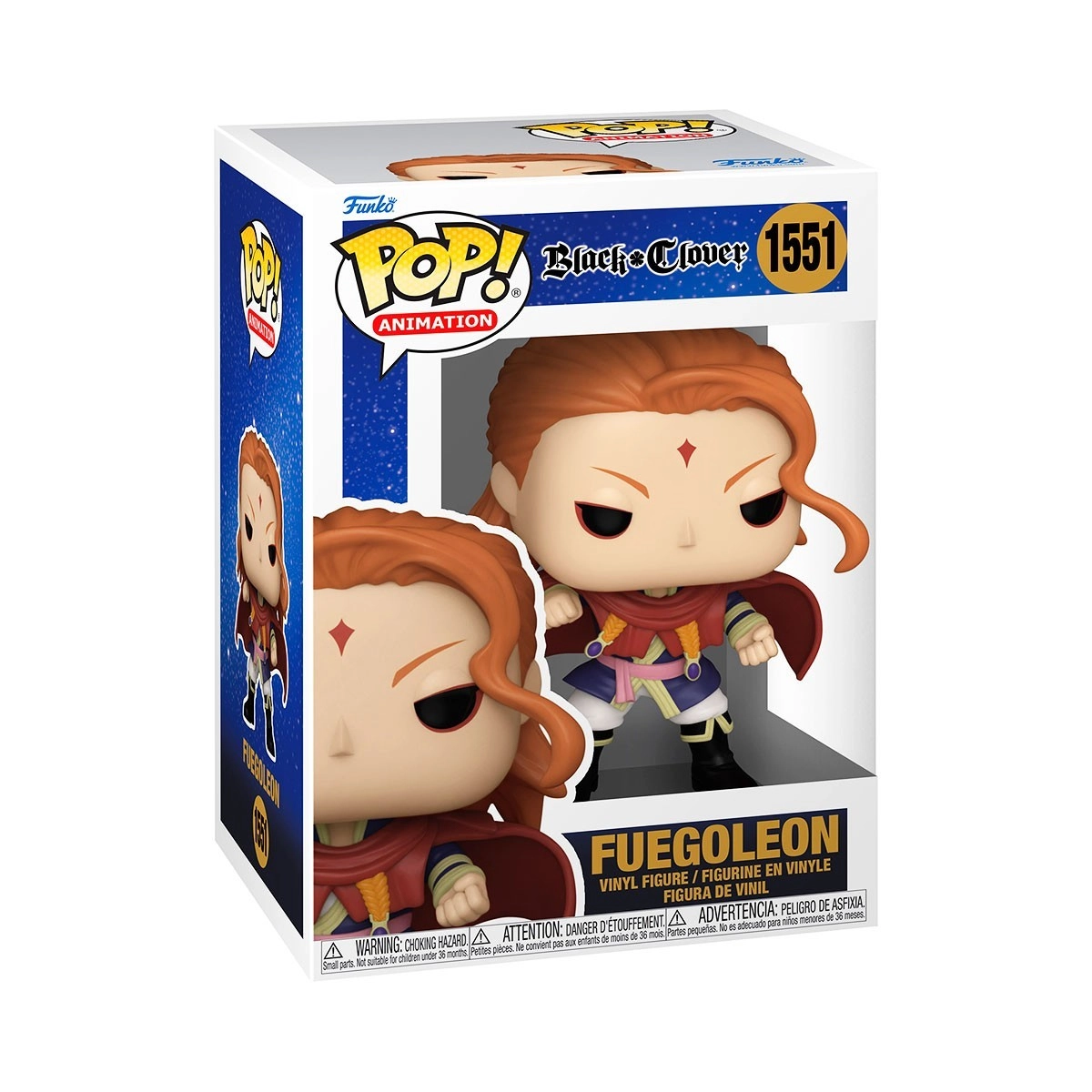 Игровая фигурка FUNKO POP! ФУЕГОЛЕОН (Fuegoleon) Black Clover: #1551, бренду Funko - 4 - KUBIX 