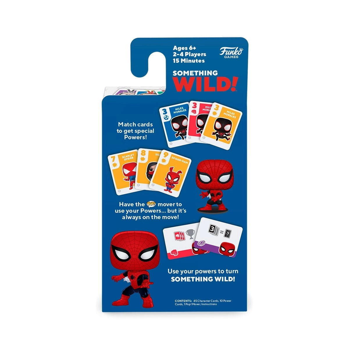 Настольная игра Funko Something Wild: Marvel. Человек-паук, бренду Funko, для 2-4 гравців, час гри < 30мин. - 5 - KUBIX 