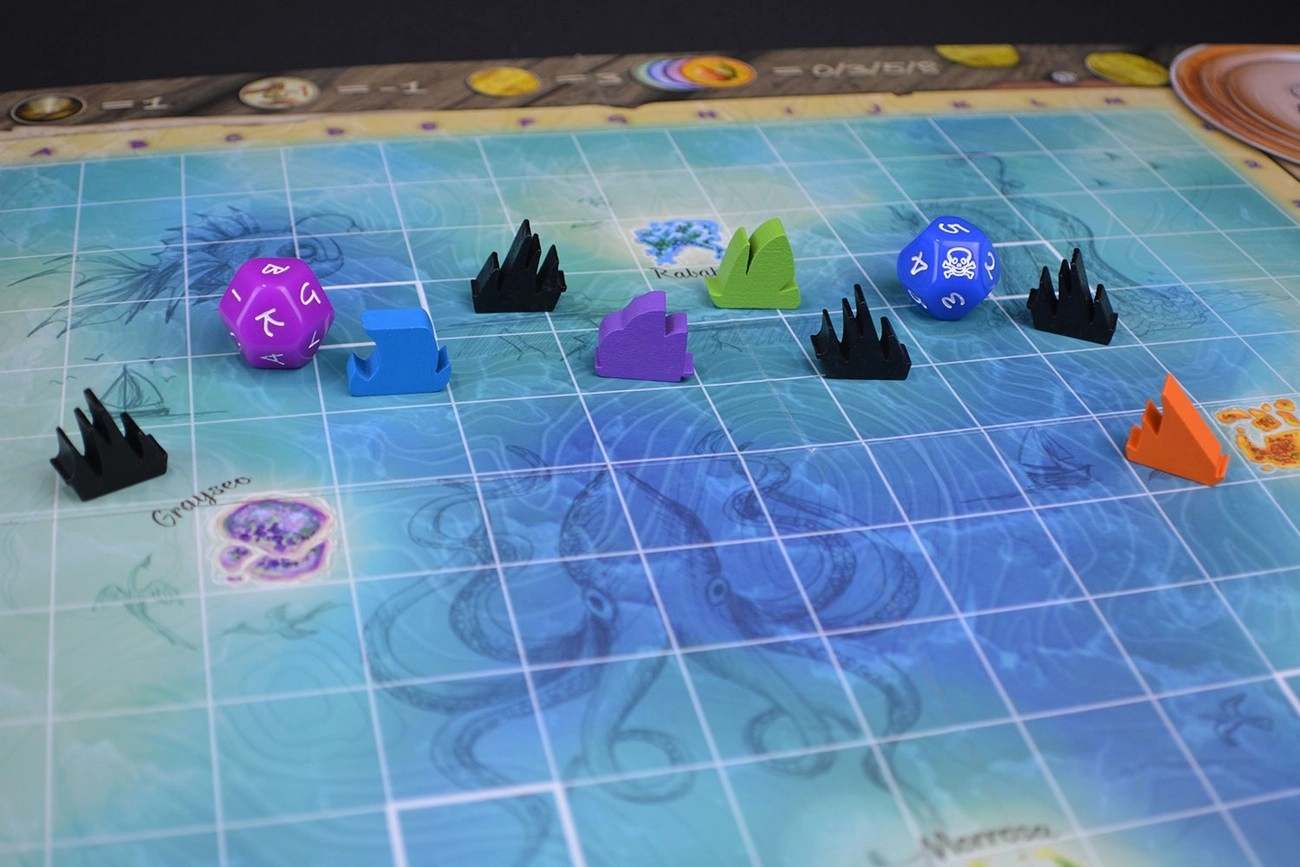 Настольная игра Sea of Plunder (Море пограбования) (EN), для 2-4 гравців, час гри < 30мин. - 5 - KUBIX 