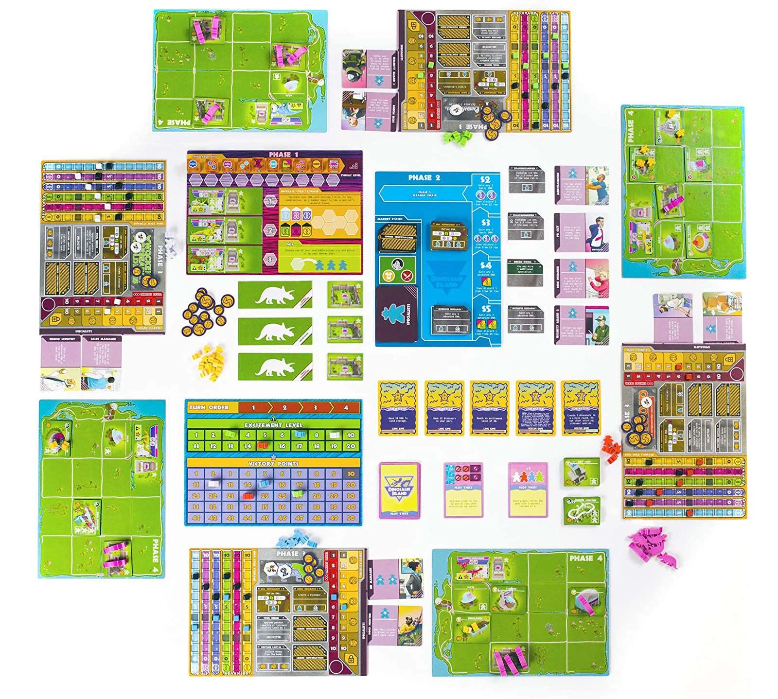 Настольная игра Остров Диносауров (Dinosaur Island) (EN), для 1-4 гравців, час гри > 60мин. - 10 - KUBIX 