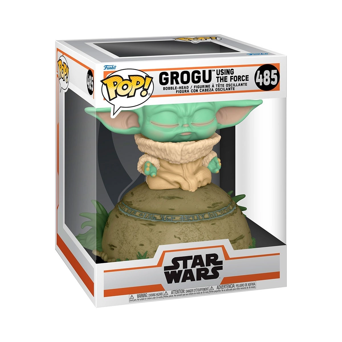 Игровая фигурка FUNKO POP! DELUXE МАЛЫШ ИСПОЛЬЗУЕТ СИЛУ (Grogu using the force) Star Wars #485, бренду Funko - 3 - KUBIX 