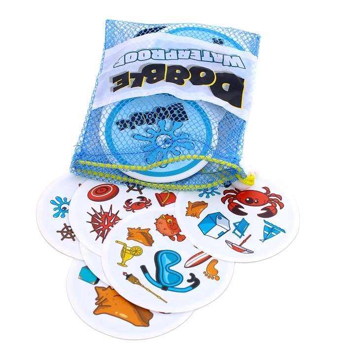 Настольная игра Доббл Водонепроникный (Dobble Waterproof), бренду Asmodee, для 2-8 гравців, час гри < 30мин. - 2 - KUBIX 