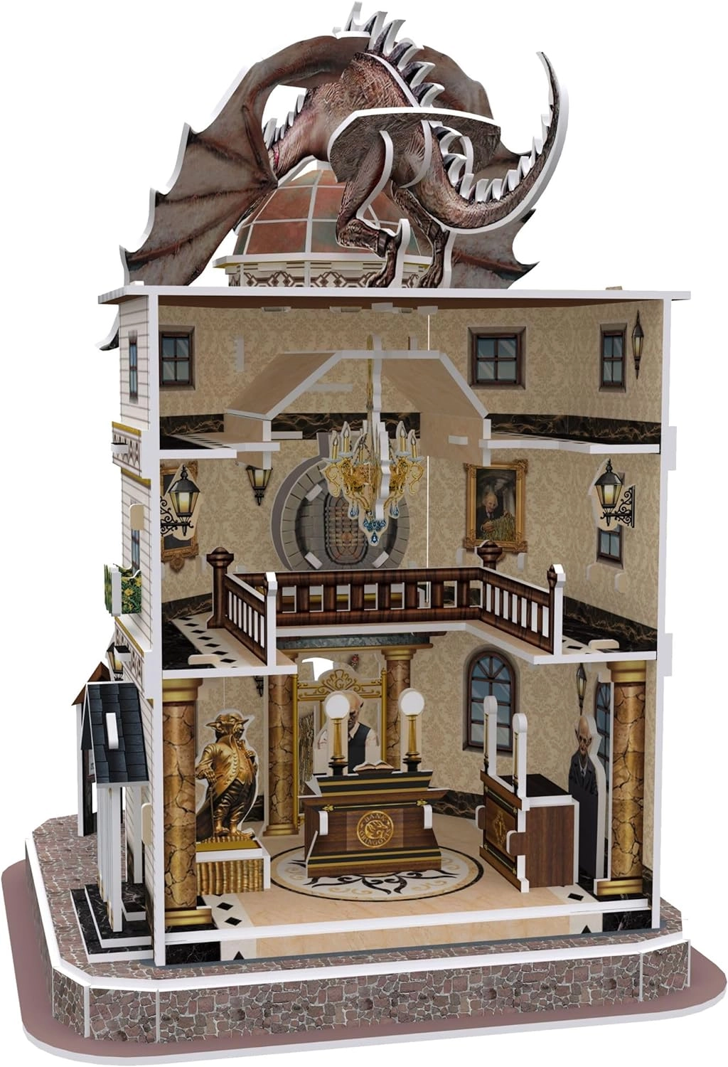 Банк Ґрінґотс Пазл 3D (Gringotts Bank Set 3D puzzle) - 3 - KUBIX 