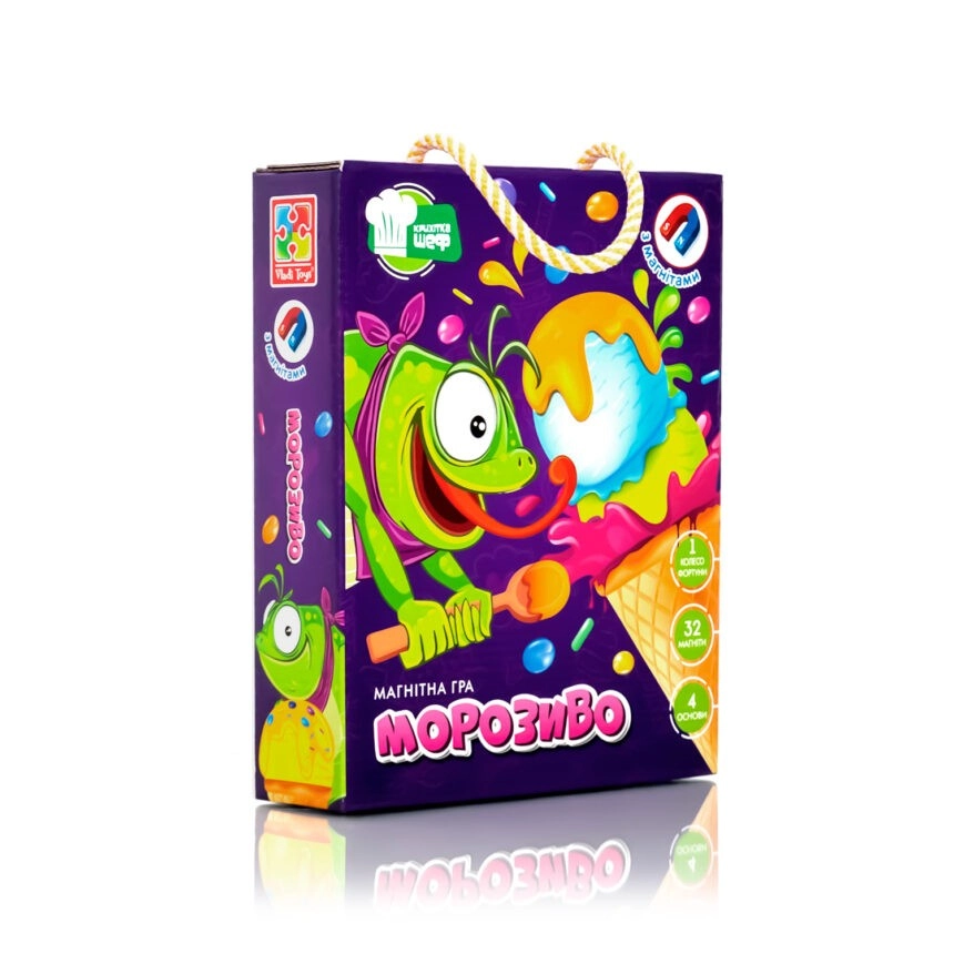 Настільна магнітна гра Морозиво, бренду Vladi Toys, для 2-4 гравців - KUBIX