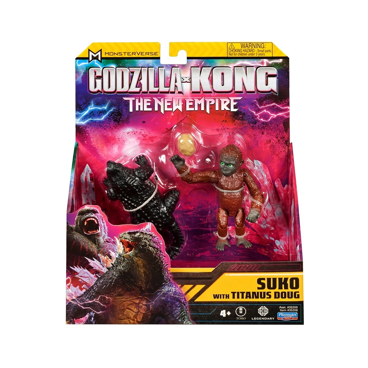 Набір фігурок GODZILLA X KONG – ЗУКО З ДАГОМ (9 cm), бренду MonsterVerse - 3 - KUBIX 