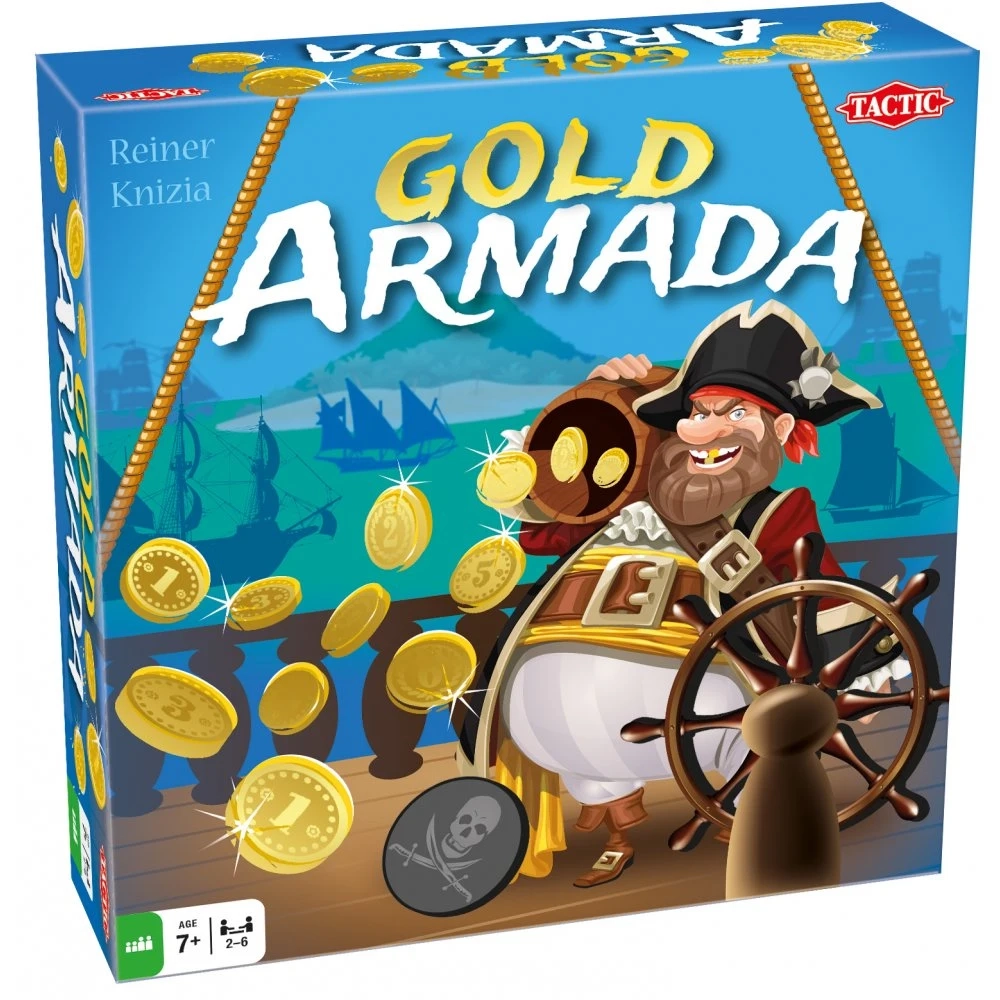 Настільна гра Золота Армада (Gold Armada) (EN), бренду Tactic, для 2-4 гравців, час гри < 30хв. - KUBIX