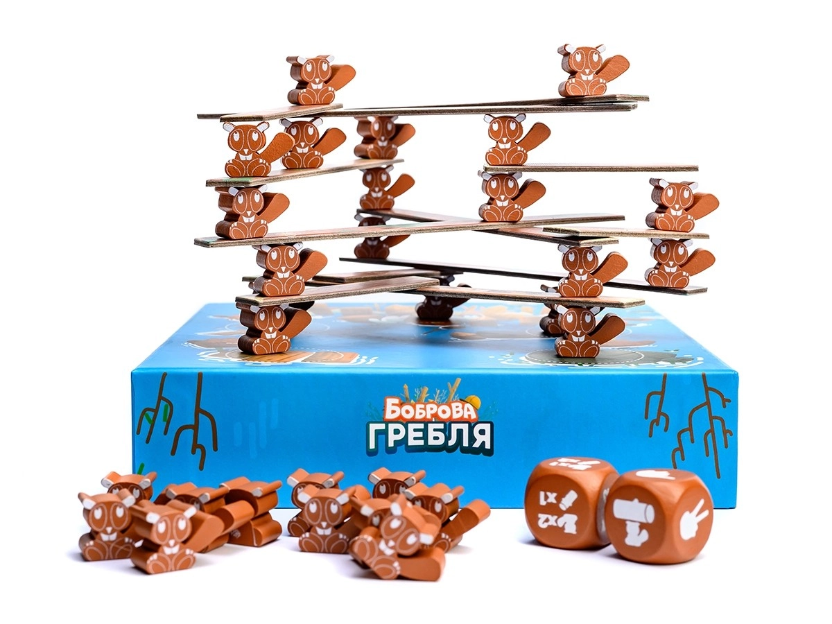 Настольная игра Бобровая плотина (Beaver Creek), бренду Игромаг, для 1-5 гравців, час гри < 30мин. - 14 - KUBIX 