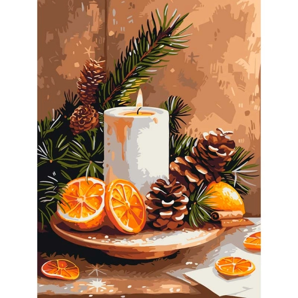 Картина по номерам Апельсиновое уединение (30х40 см), бренду Art Craft - KUBIX