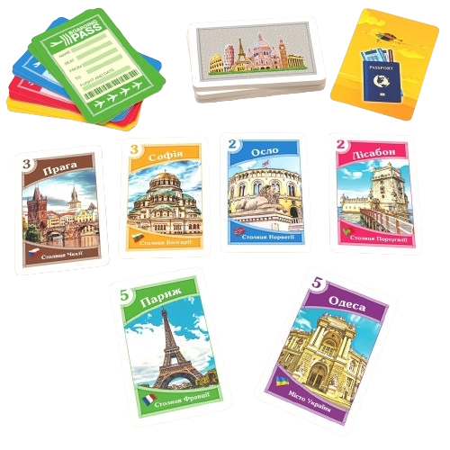 Настільна гра Галопом по Європам (карткова версія), бренду Artos games, для 2-4 гравців, час гри < 30хв. - 2 - KUBIX 
