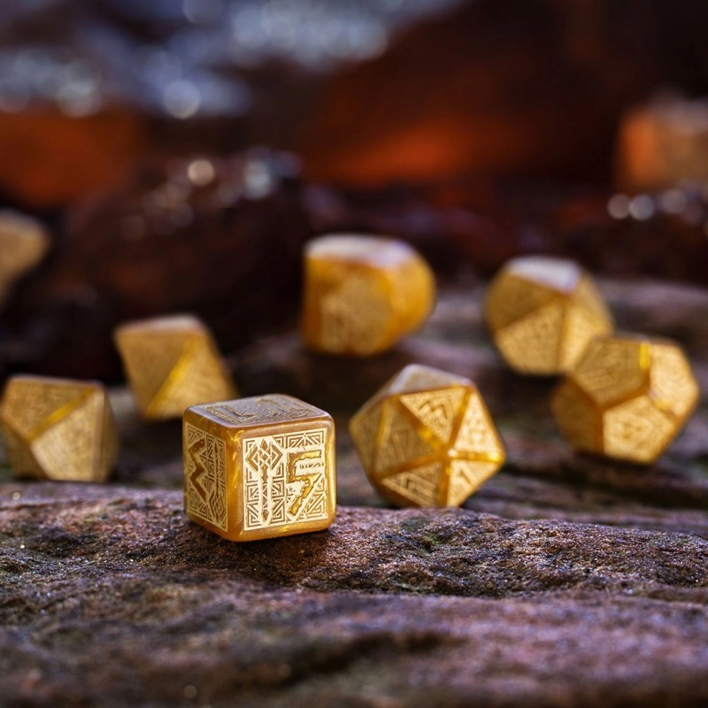 Набор кубиков Dwarven Gold Modern Dice Set - 3 - KUBIX 