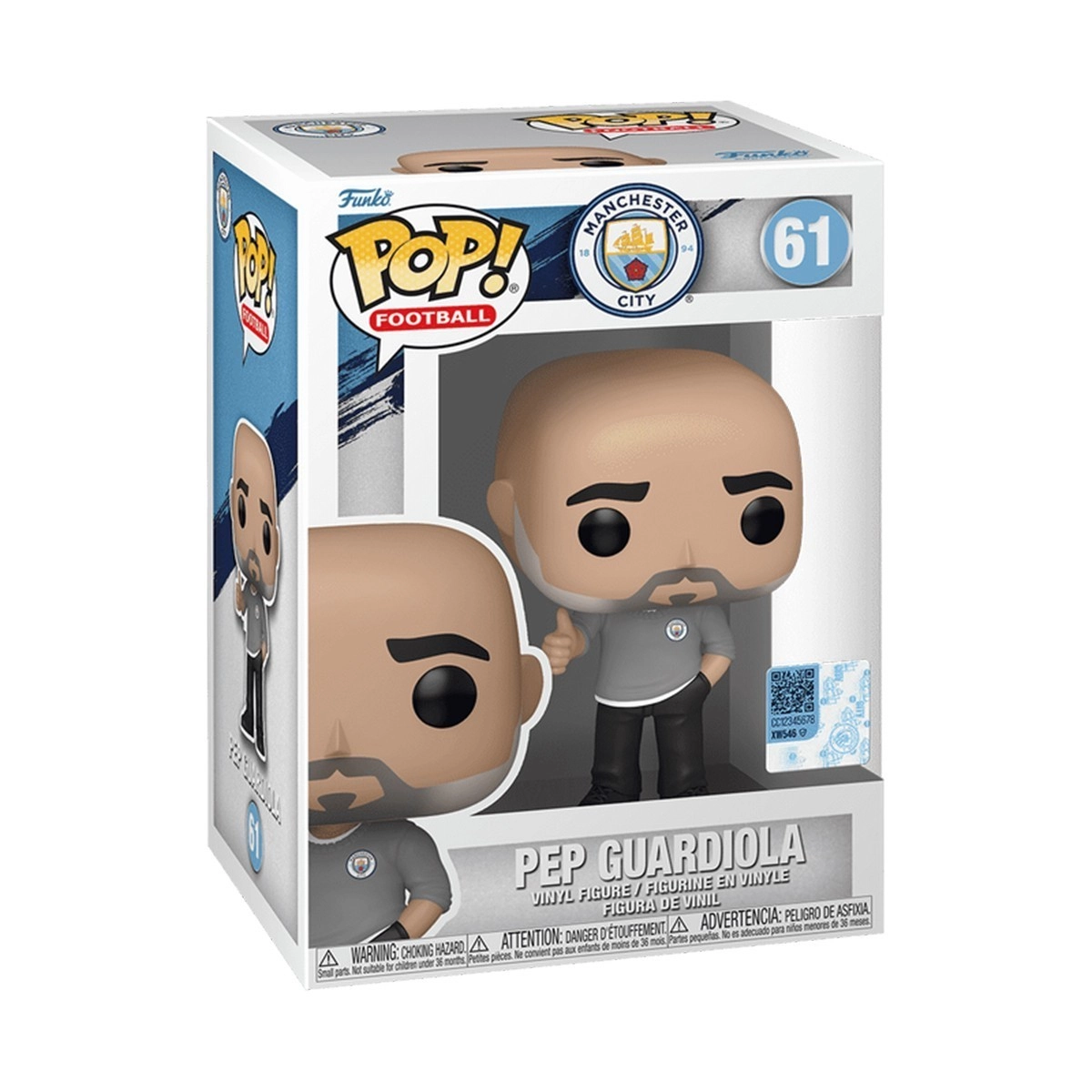 Игровая фигурка FUNKO POP! ПЕП ГВАДИОЛА (Pep Guardiola) Football Manchester City: #61, бренду Funko - 4 - KUBIX 