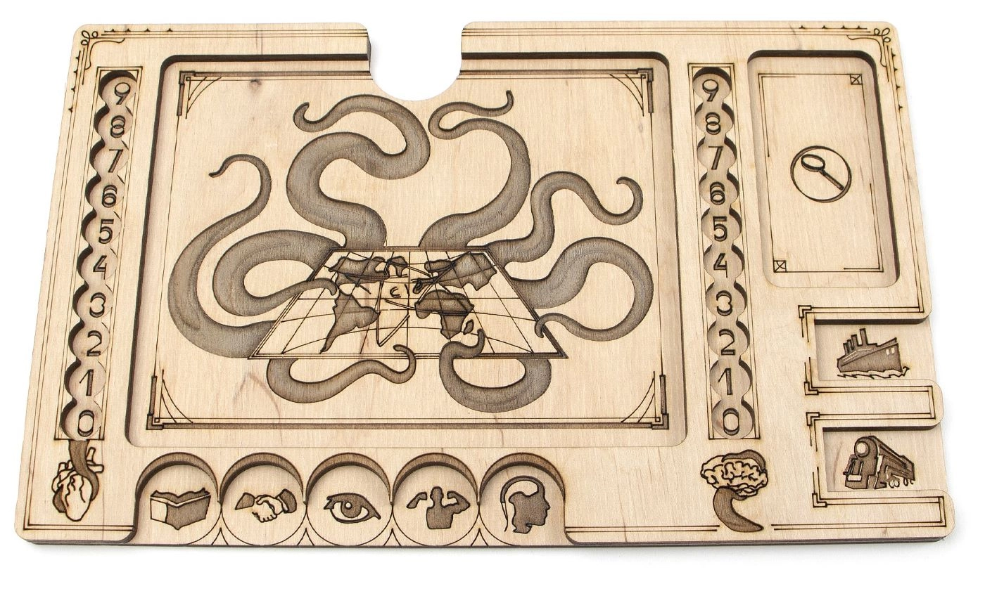 Ігронайзер Планшети гравців для гри Eldritch Horror (Eldritch Horror Playerboards igronizer), бренду Tower Rex - 3 - KUBIX 
