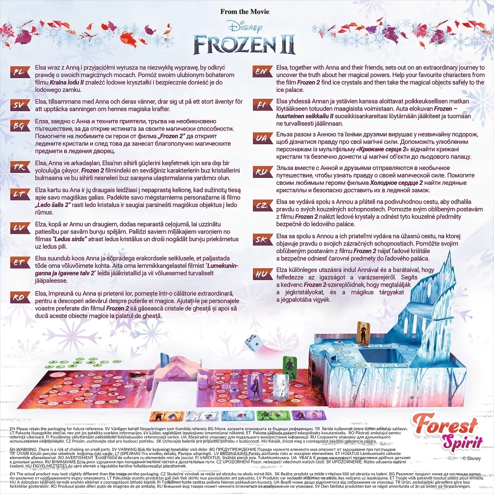 Настольная игра Холодное сердце 2: Лесной дух (Frozen 2 Disney: Forest Spirit), бренду Trefl, для 2-5 гравців, час гри < 30мин. - 2 - KUBIX 