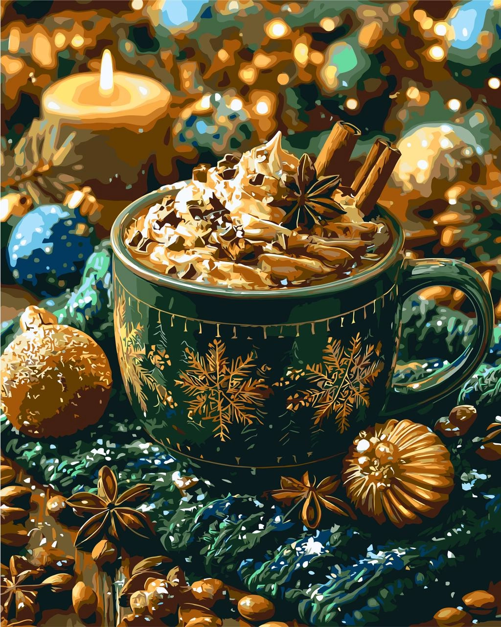 Картина по номерам Смак зимового затишку (40х50 см), бренду Origami - KUBIX