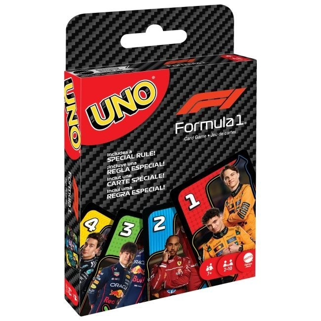 Купити Настільна гра Уно F1 (UNO F1), бренду Mattel - 2 - KUBIX Настільна гра Уно F1 (UNO F1), бренду Mattel, для 2-10 гравців, час гри < 30хв. - 2 - KUBIX