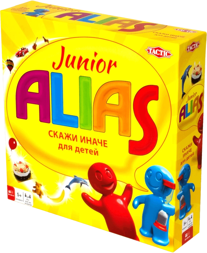 Настольная игра Аlias для детей (Alias Junior) (RU) Элиас, бренду Tactic, для 4-12 гравців, час гри < 30мин. - 2 - KUBIX 