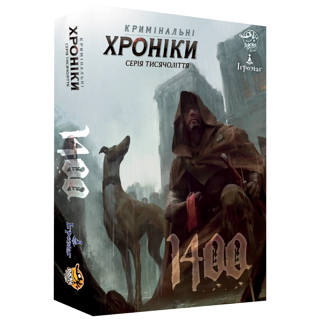 Настольная игра Криминальные хроники. 1400 (Chronicles of Crime: 1400), бренду Игромаг, для 1-4 гравців, час гри < 60мин. - KUBIX