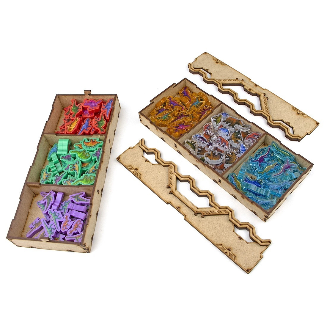 Органайзер для настольной игры Мир Динозавров (Organizer for boardgame Dinosaur World), бренду Tower Rex - 4 - KUBIX 