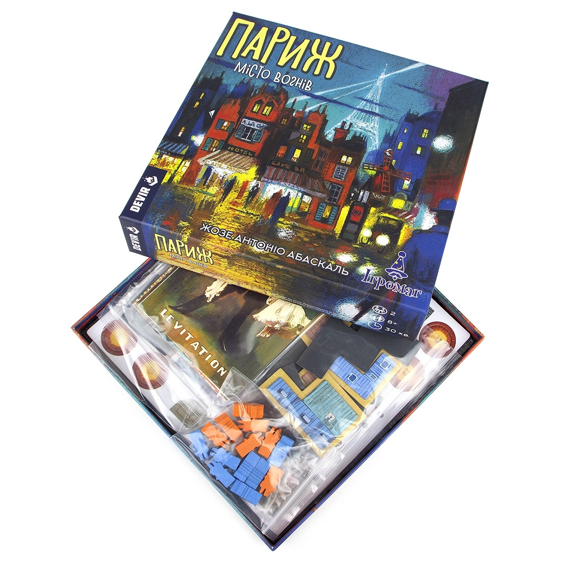 Настольная игра Париж. Город огней (Paris: La Cité de la Lumière), бренду Игромаг, для 2-2 гравців, час гри < 60мин. - 9 - KUBIX 
