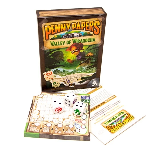 Настольная игра Пэнни Пеперс: Долина Виракоча (Penny Papers Adventures: Valley of Wiraqocha), бренду Sit Down!, для 1-12 гравців, час гри < 30мин. - 2 - KUBIX 