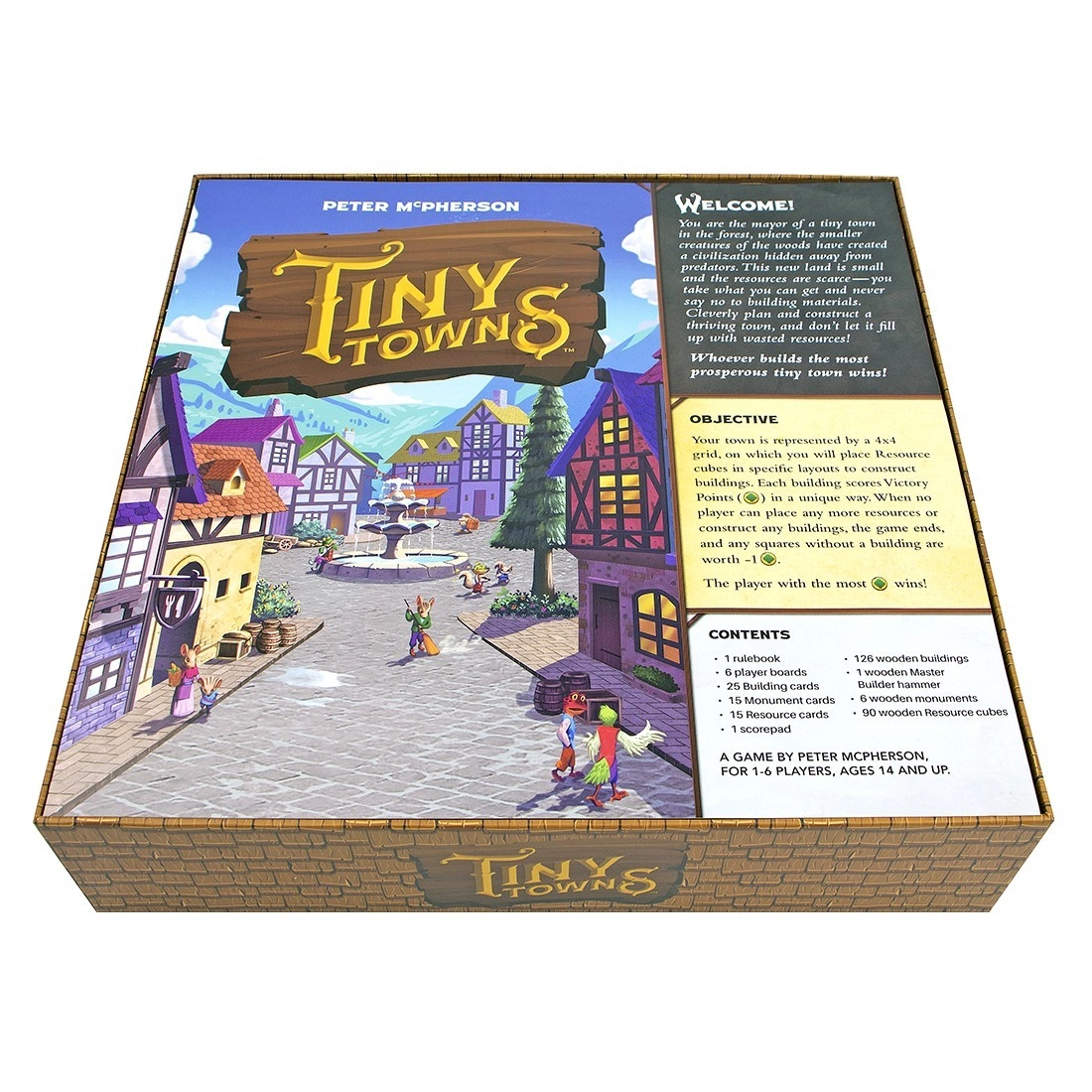 Органайзер для настольной игры Крошечные Городки (Tiny Towns), бренду Tower Rex - 2 - KUBIX 