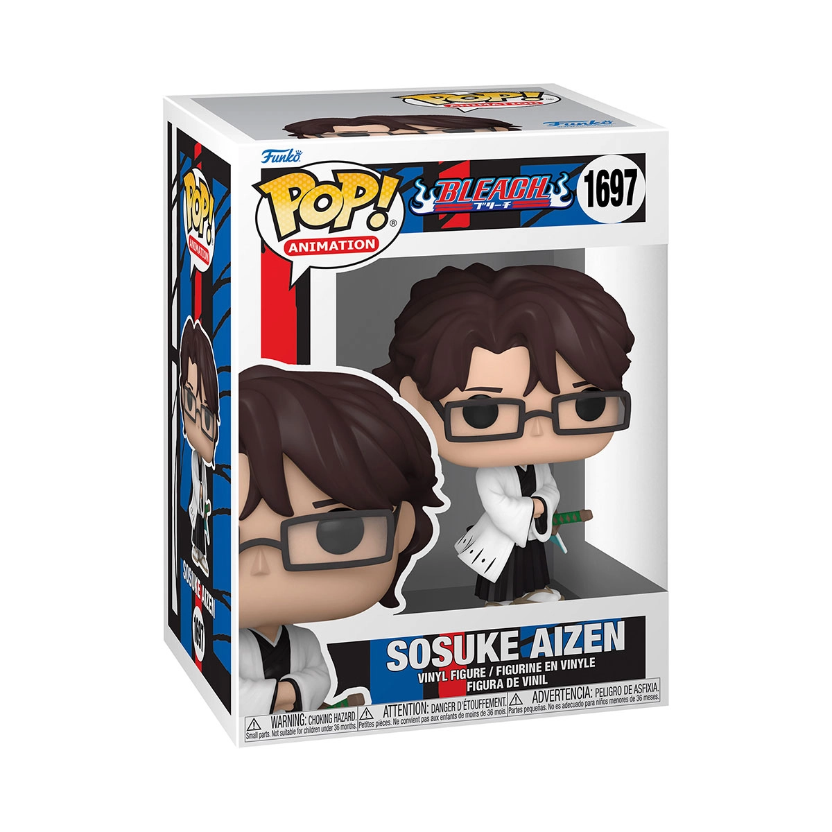 Игровая фигурка Funko POP! Сосуке Айзен (Sosuke Aizen with Glasses) Bleach: #1697, бренду Funko - KUBIX