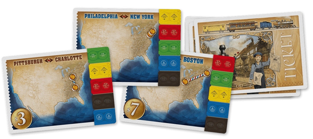 Настольная игра Билет на Поезд: Легенды Запада (Ticket to Ride: Legends of the West) (EN) , бренду Days of Wonder, для 2-5 гравців, час гри < 30мин. - 4 - KUBIX 
