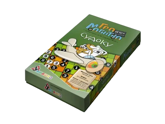 Настольная магнитная игра Судоку, бренду Умняшка, для 1-1 гравців - KUBIX