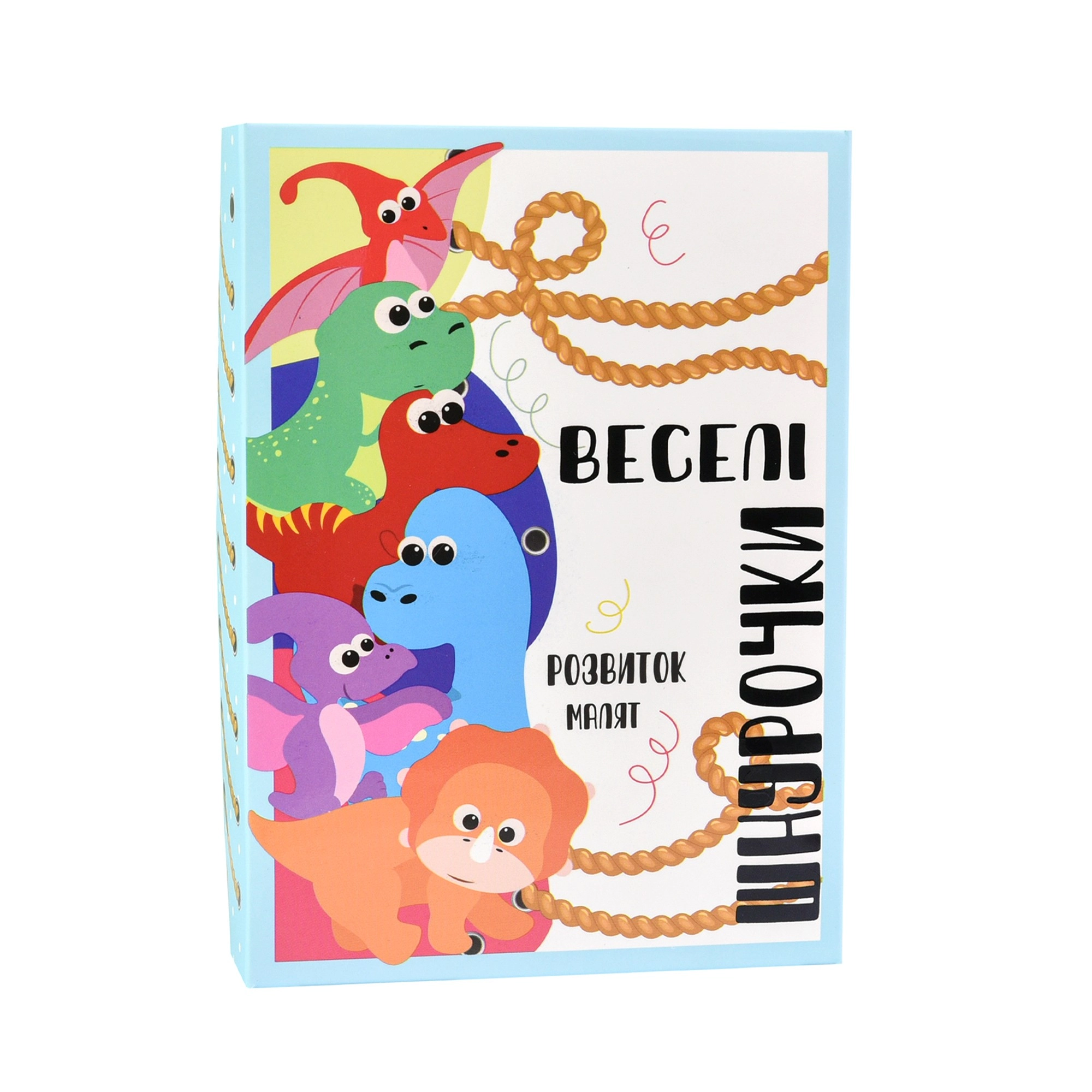 Настольная игра Веселые шнурочки Динозавры, бренду Strateg, для 1-3 гравців - KUBIX