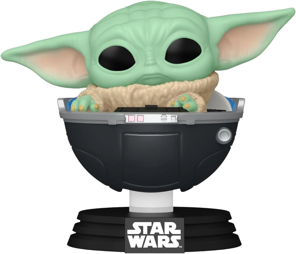 Игровая фигурка FUNKO POP! Малыш Грогу в кресле-коляске (Grogu in Hover-Pram) Star Wars The Mandalorian #664, бренду Funko - KUBIX