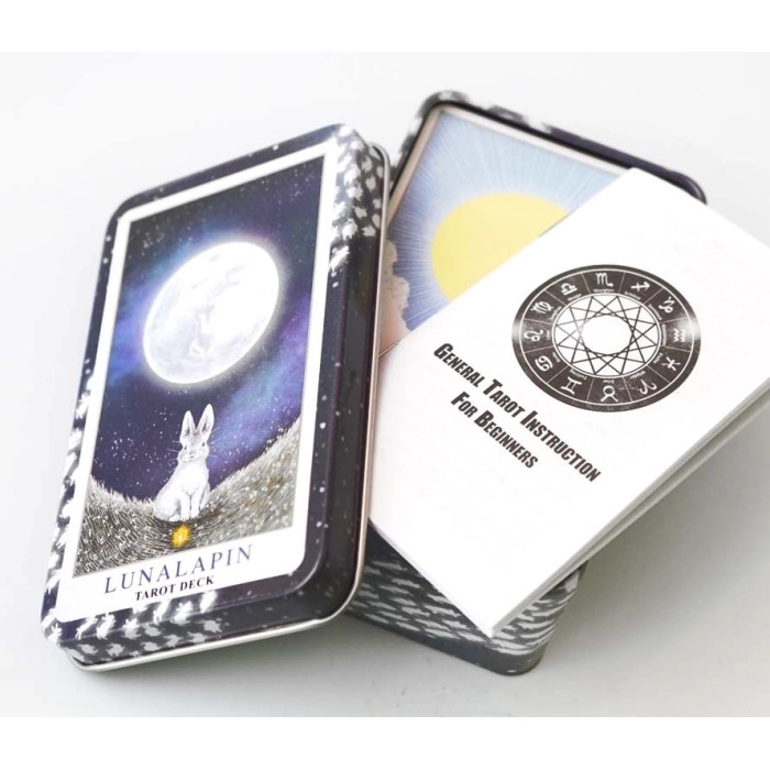 Карти ТАРО Місячного Кролика (Жерстяна коробка) (Lunalapin Tarot) - 2 - KUBIX 