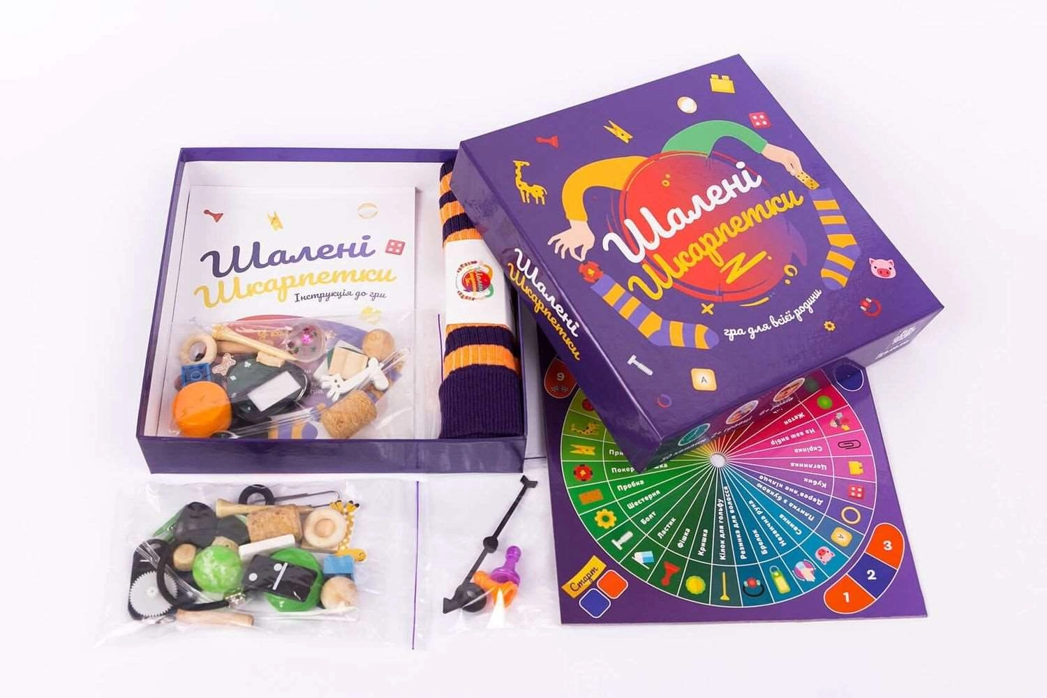 Настільна гра Шалені шкарпетки, бренду Fun Games Shop, для 2-6 гравців, час гри < 30хв. - 3 - KUBIX 