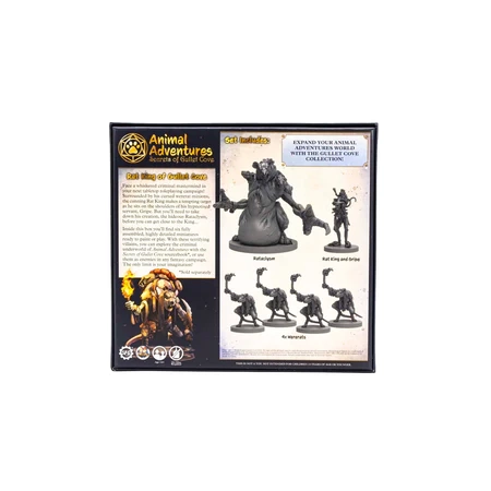 Настольная игра Animal Adventures: Rat King of Gullet Cove, бренду Steamforged Games Ltd., для 2-2 гравців, час гри < 60мин. - 3 - KUBIX 
