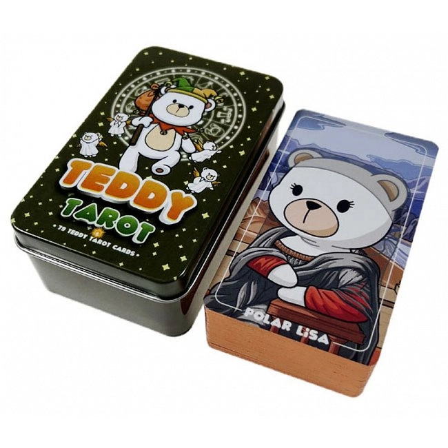 Карти ТАРО Ведмедиків Тедді (Жерстяна коробка) (Teddy Bears TARO Cards (Tin Box)) - KUBIX
