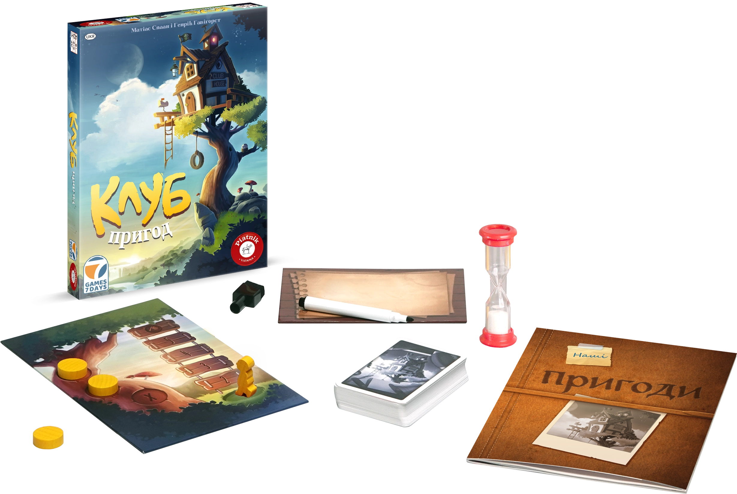 Настільна гра Клуб пригод (Der Abenteuer Club), бренду Games 7Days, для 2-5 гравців, час гри < 30хв. - 2 - KUBIX 