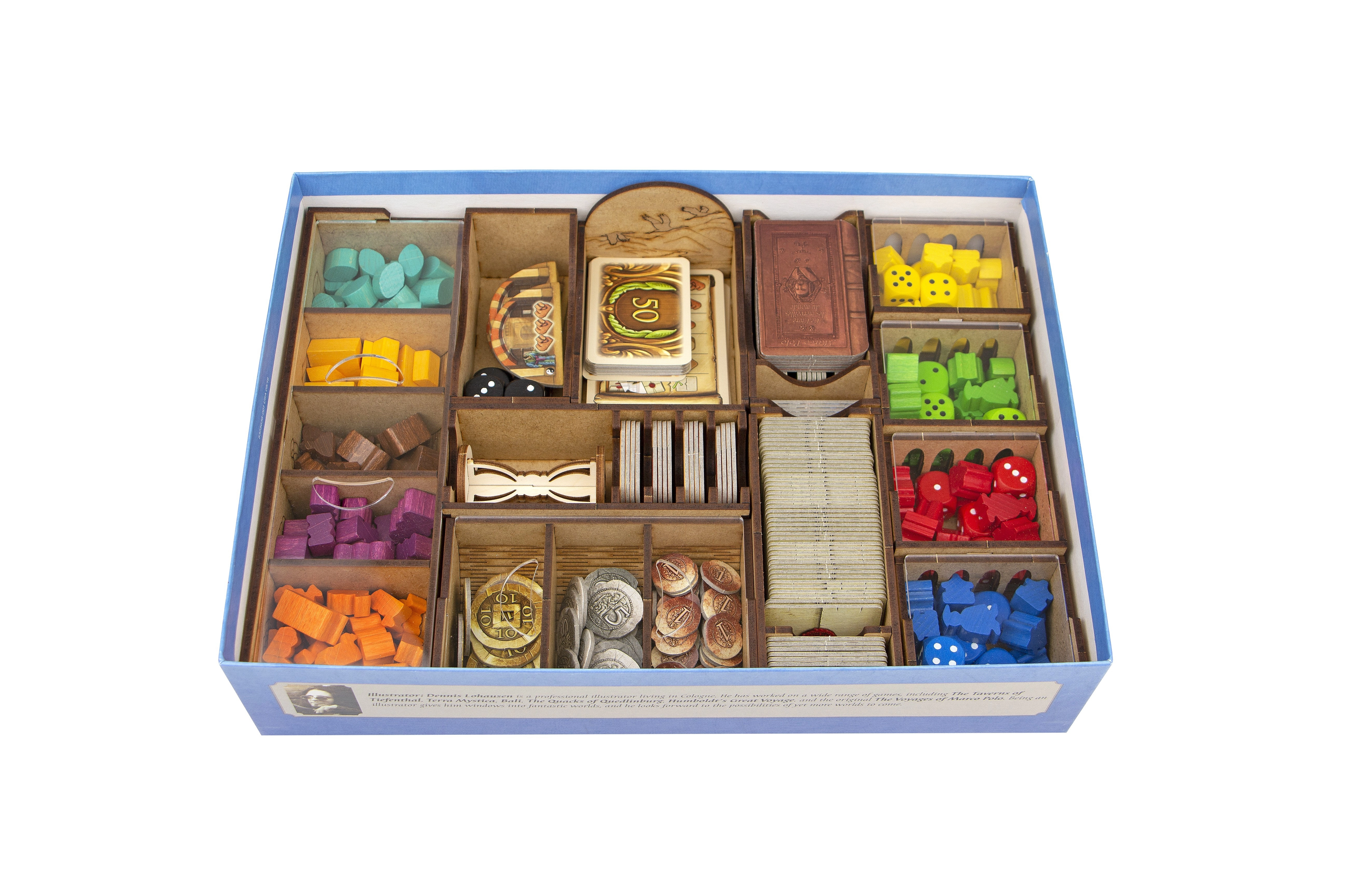 Органайзер для настольной игры Марко Поло II (Organizer for boardgame Marco Polo II), бренду Tower Rex - KUBIX