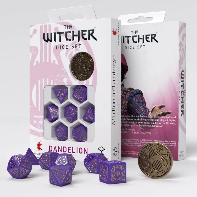 Набір кубиків The Witcher Dice Set. Dandelion - Viscount de Lettenhove Dice Set - KUBIX