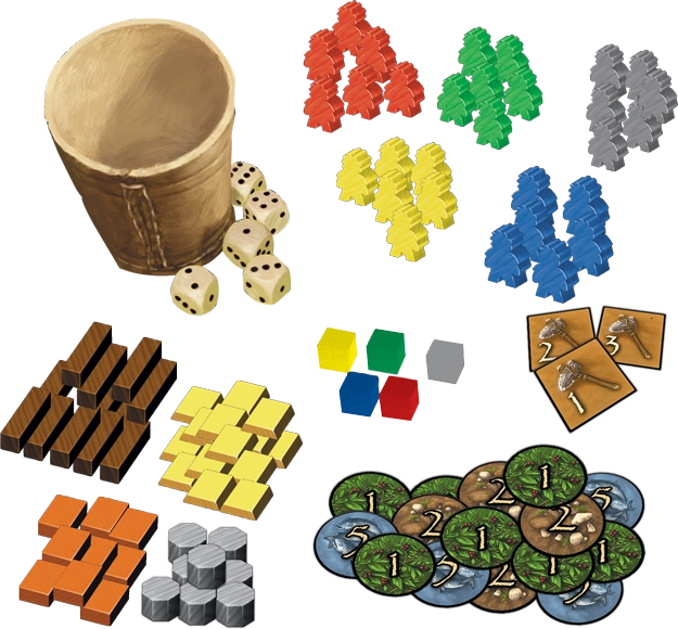 Настольная игра Stone Age (Каменный век) (EN), для 2-4 гравців, час гри < 60мин. - 3 - KUBIX 