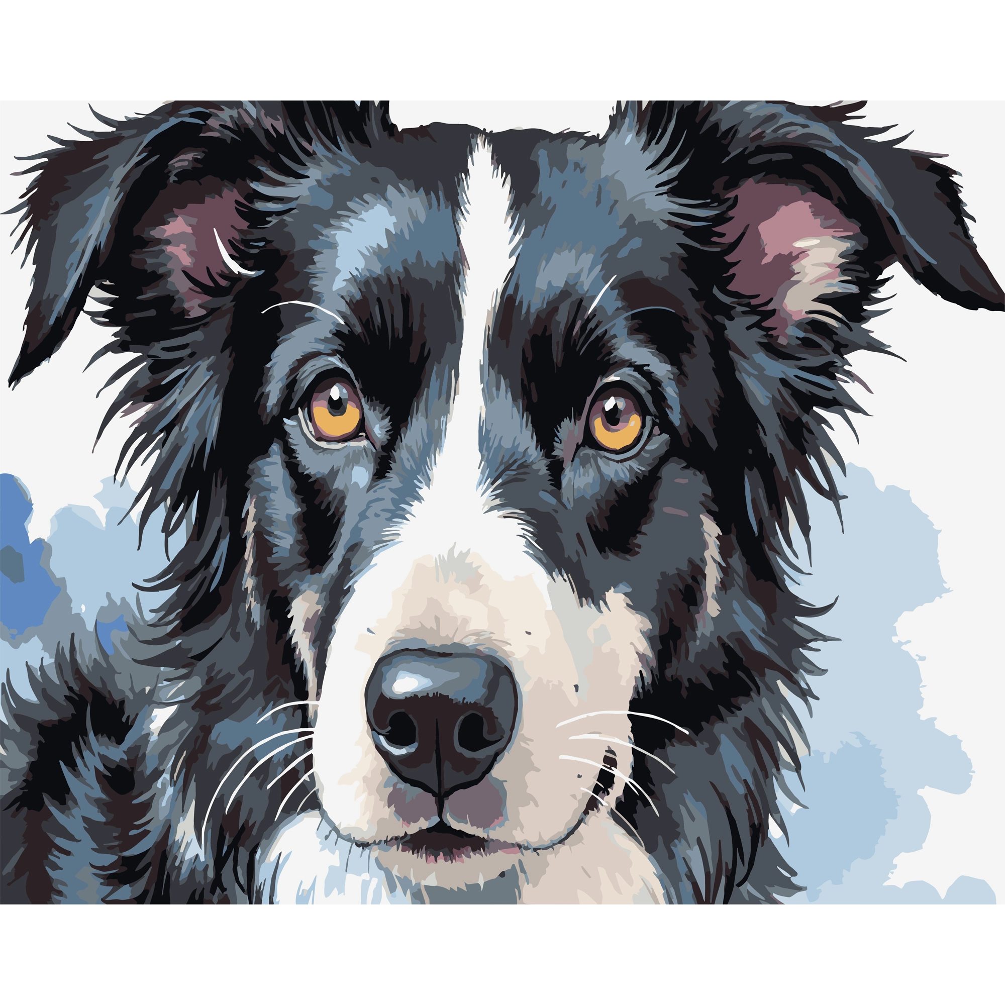 Картина по номерам Собачий портрет (40х50 см), бренду Strateg - KUBIX
