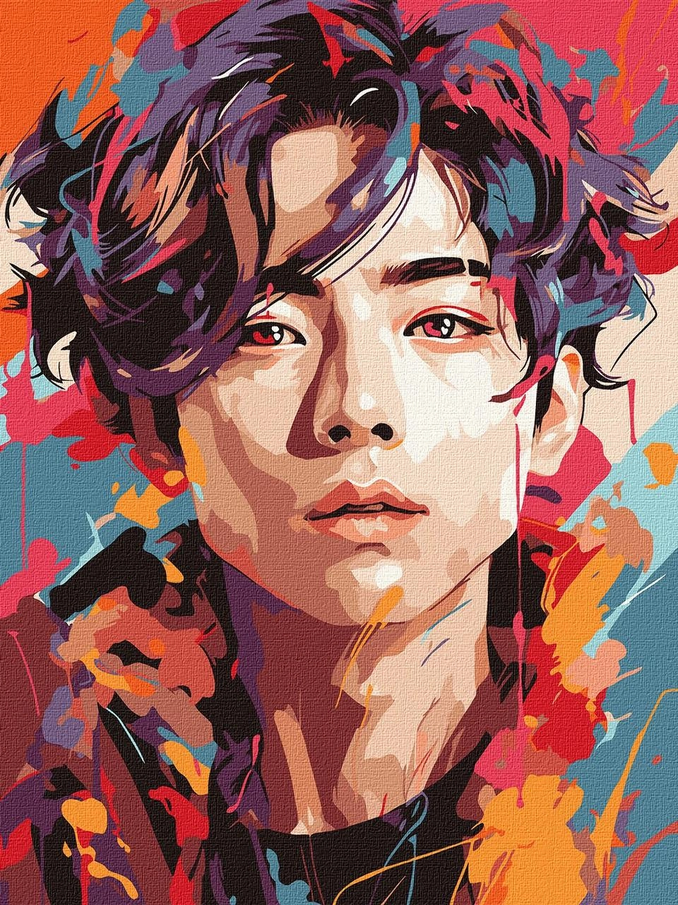 Картина по номерам K-pop, БТС арт (BTS) (30х40 см), бренду Идейка - KUBIX
