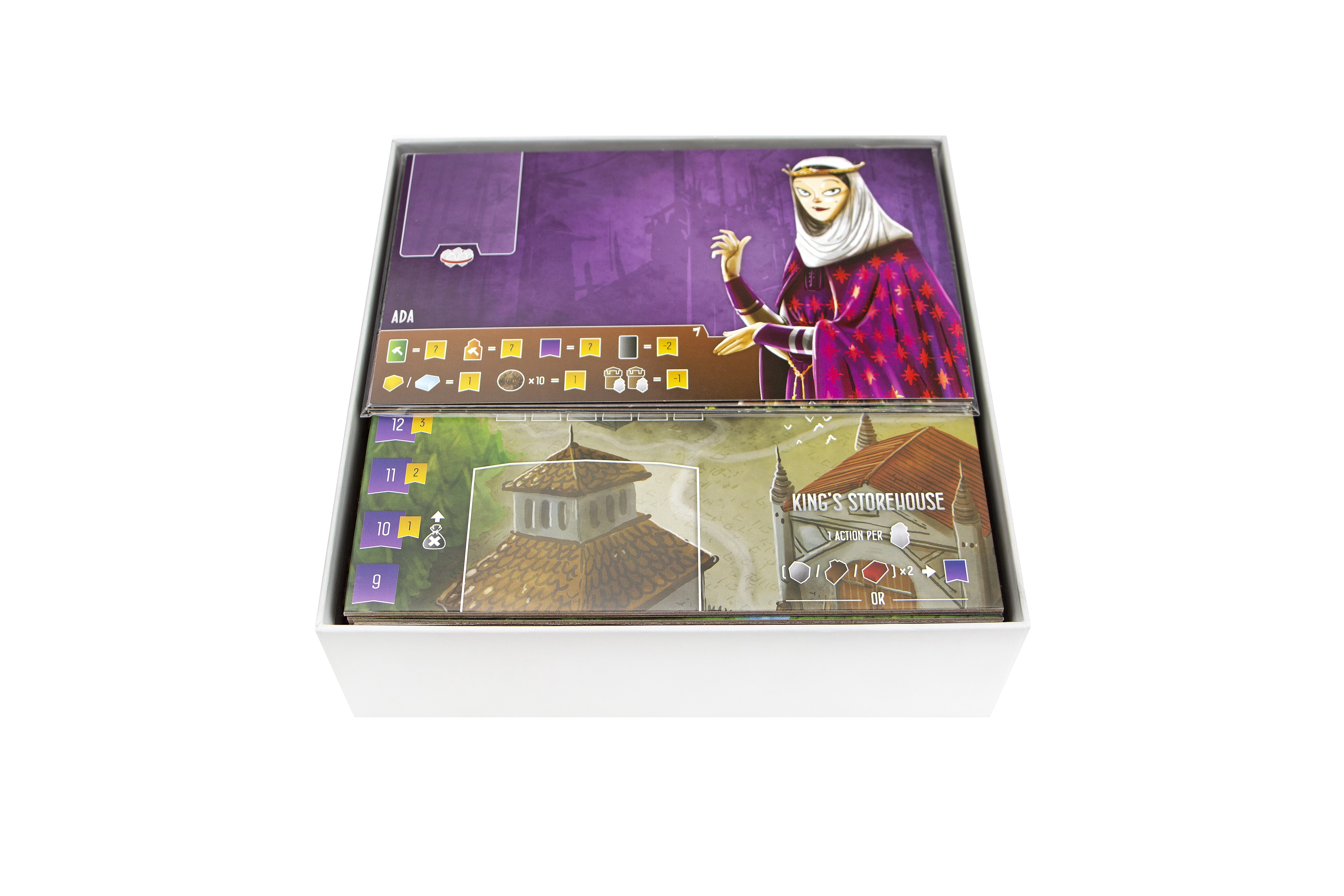Органайзер для настольной игры Архитекторы Западного Королевства (Organizer for boardgame Architects of the West Kingdom), бренду Tower Rex - 10 - KUBIX 