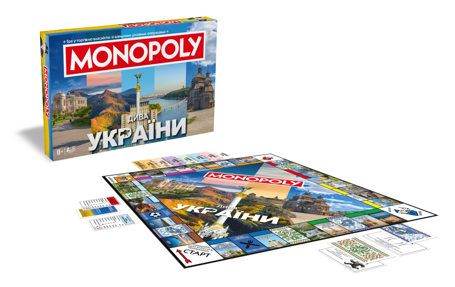 Настольная игра Монополия Чудеса Украины, бренду Rozum, для 2-6 гравців, час гри > 60мин. - 3 - KUBIX 
