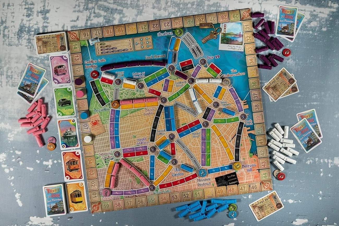 Настольная игра Ticket to Ride: San Francisco (Билет на поезд. Сан Франциско) (EN), бренду Days of Wonder, для 2-4 гравців, час гри < 30мин. - 5 - KUBIX 